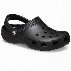 CROCS 🩴 LK NW VEGAN BLACK VENTED HEEL STRAP NON-SLIP SOLES CLOGS SHOES Men’s 13